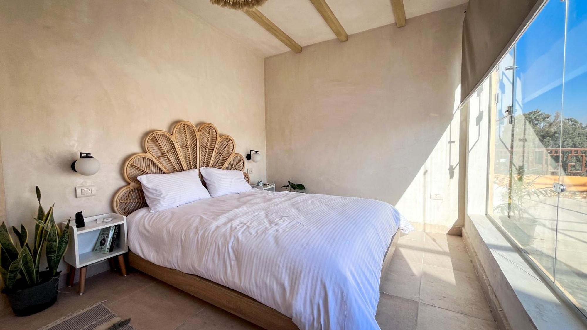 Boho Getaway With Pyramids View & Jacuzzi Lejlighed Giza Eksteriør billede
